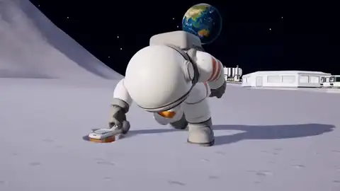 Moon Sweepers broom clearing lunar dust on Windows PC